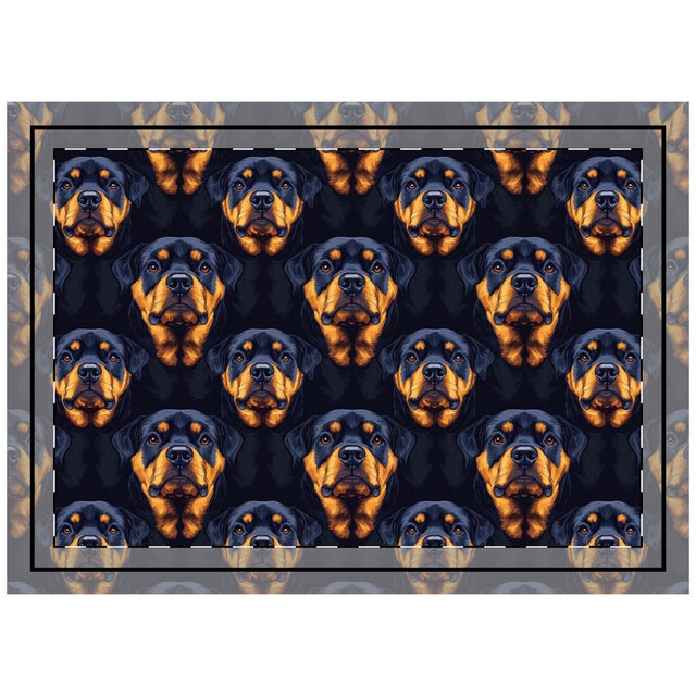 Noble Guardian Rottweilers Throw Pillow
