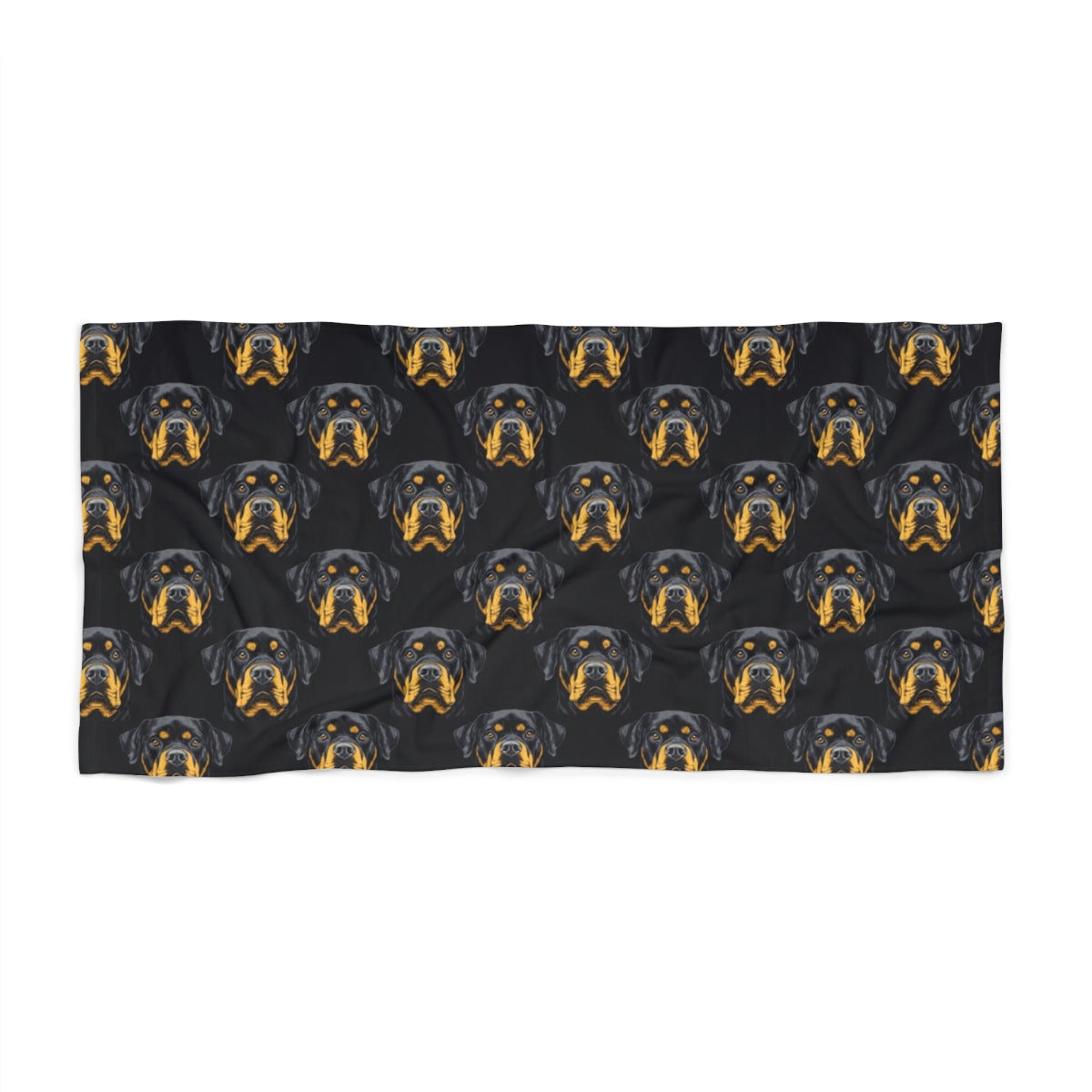 Noble Shadows Rottweiler Beach Towel