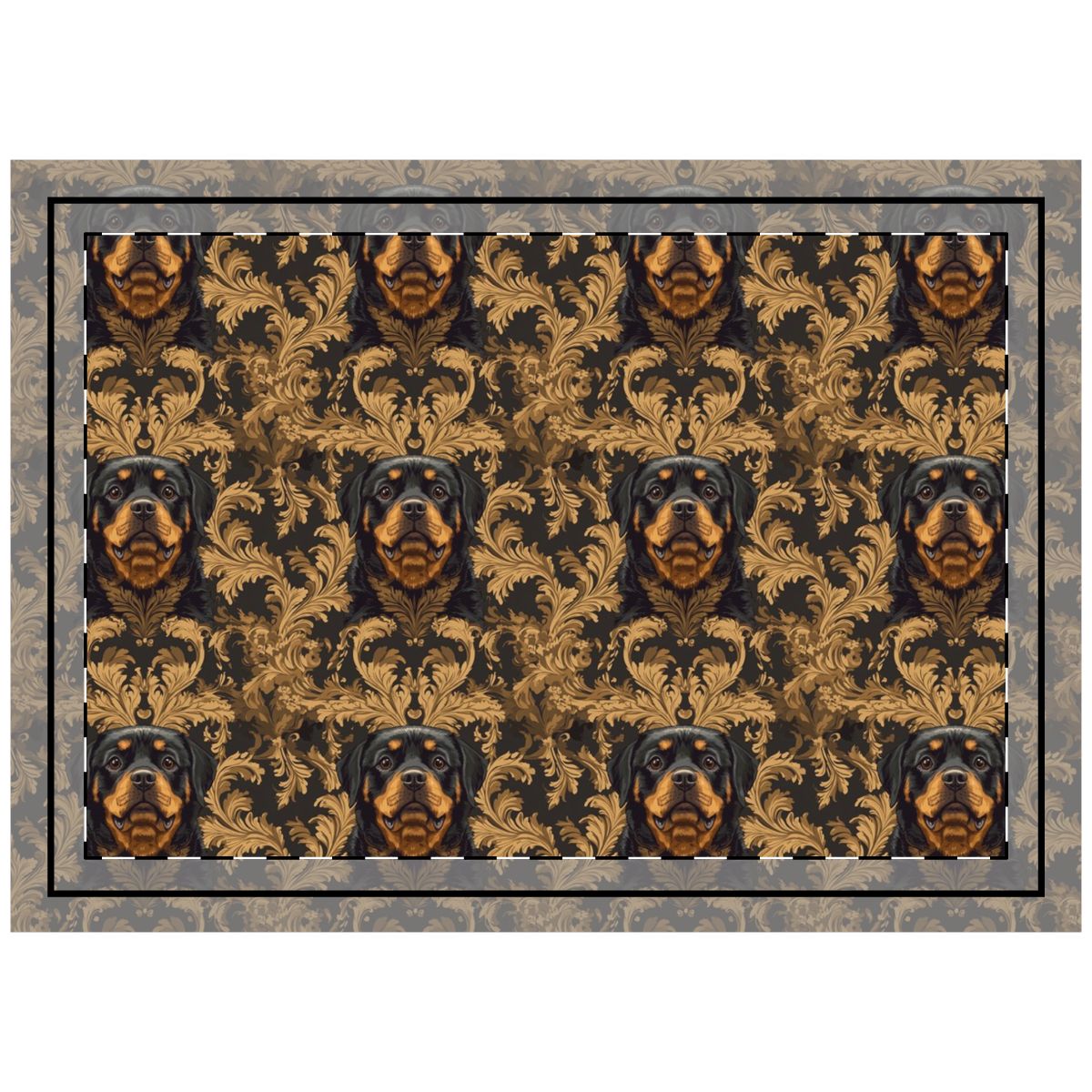 Ochre Portrait Majesty Throw Pillow