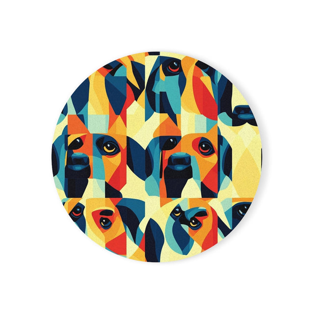Orange Cubist Companions Coasters