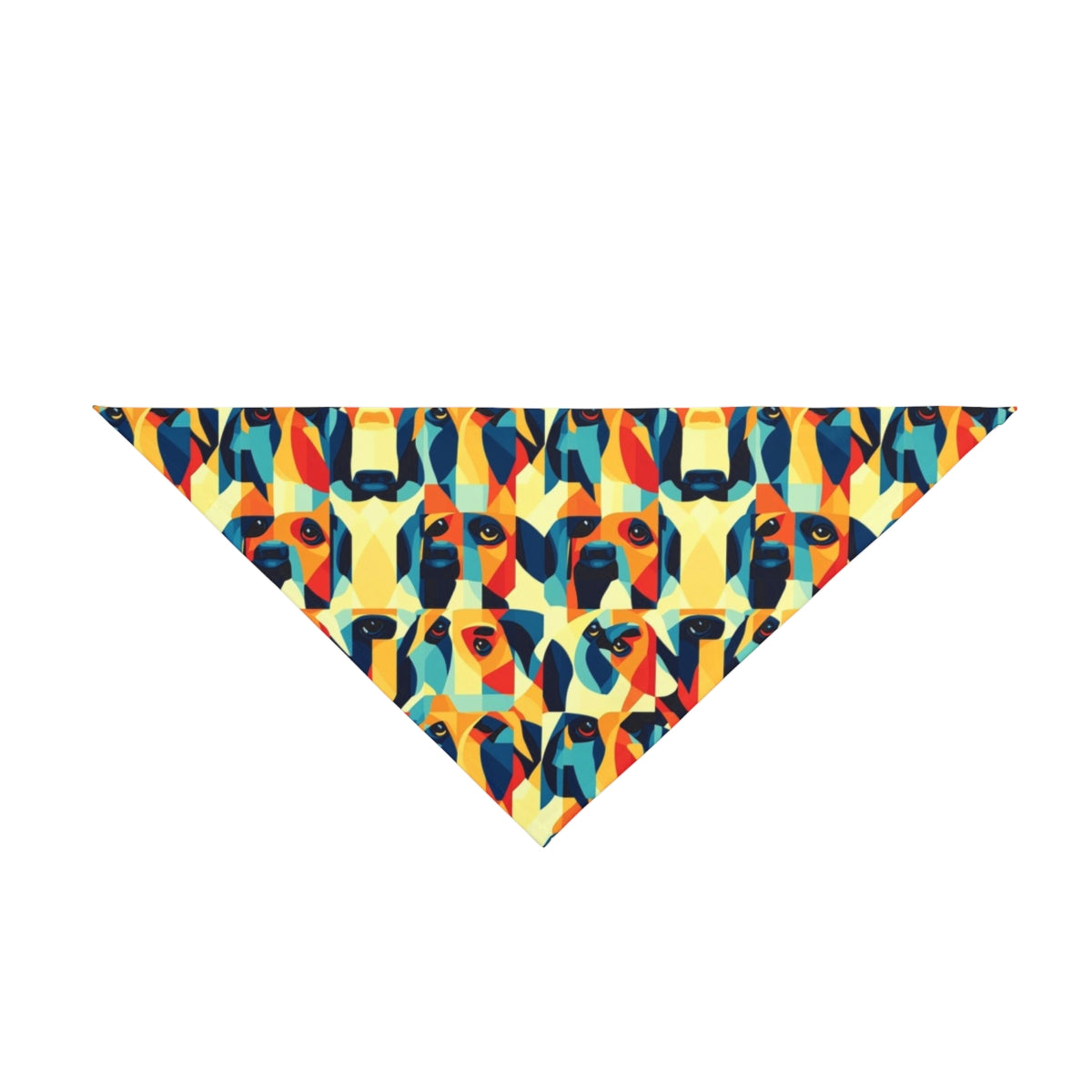 Orange Cubist Companions Pet Bandana