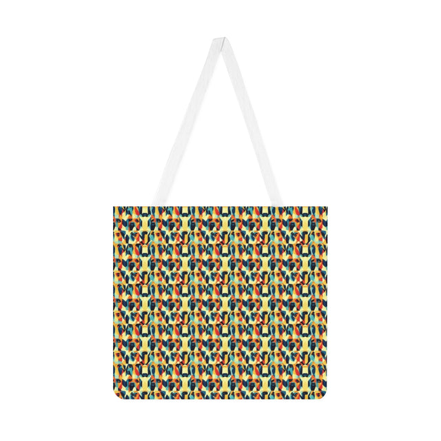 Orange Cubist Companions Tote Bag