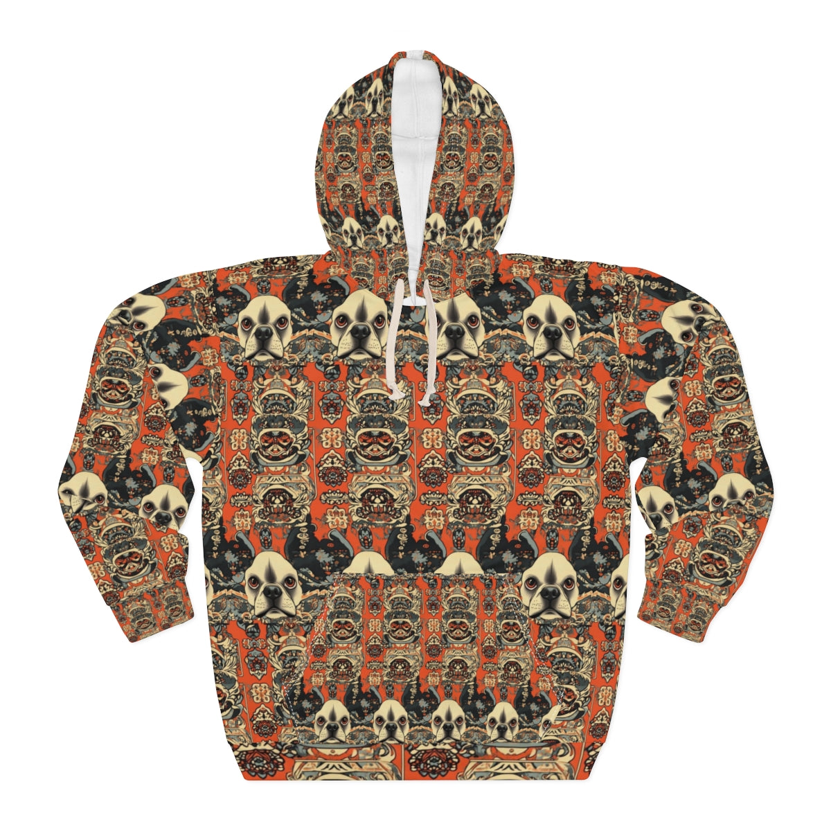 Ornamental Frenchie Tapestry Hoodie