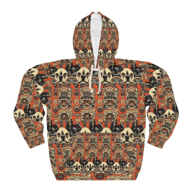 Ornamental Frenchie Tapestry Hoodie