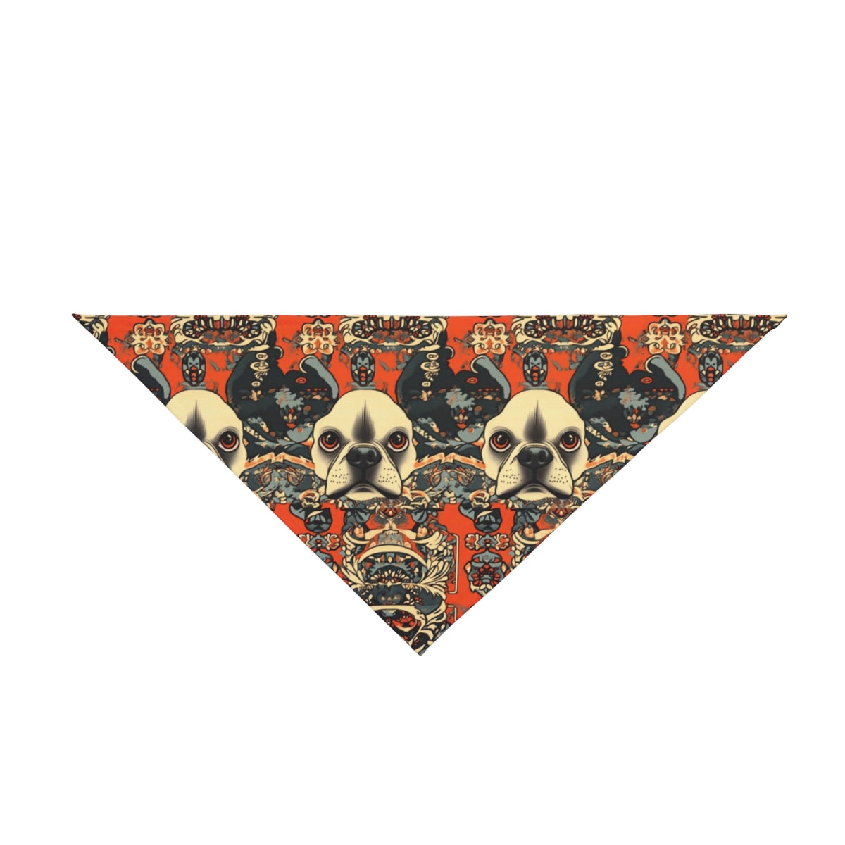 Ornamental Frenchie Tapestry Pet Bandana