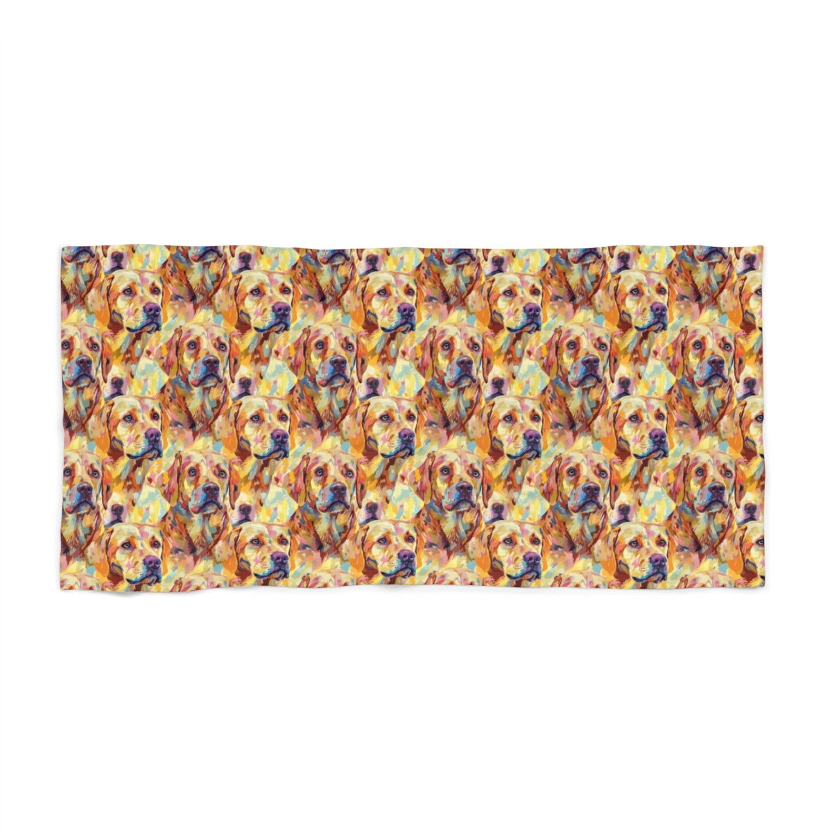Painterly Golden Hour Beach Towel
