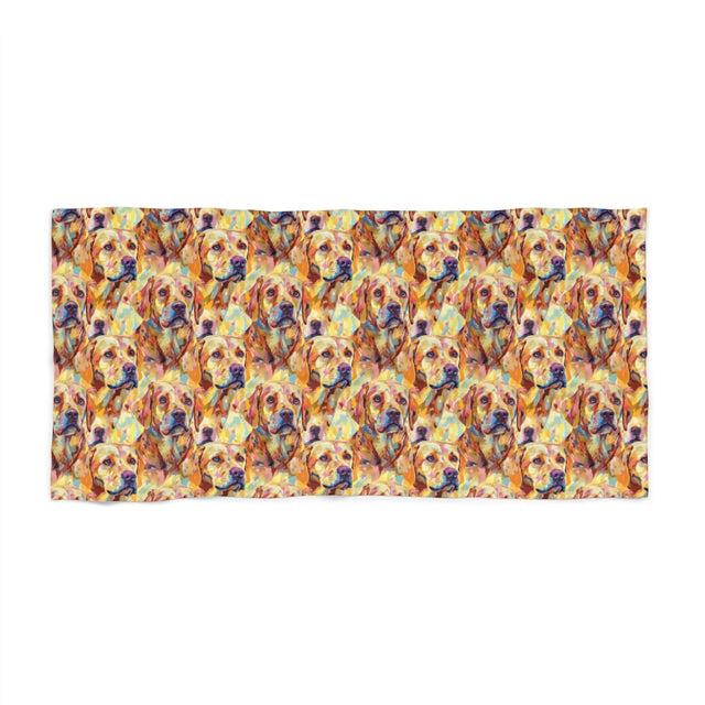 Painterly Golden Hour Beach Towel