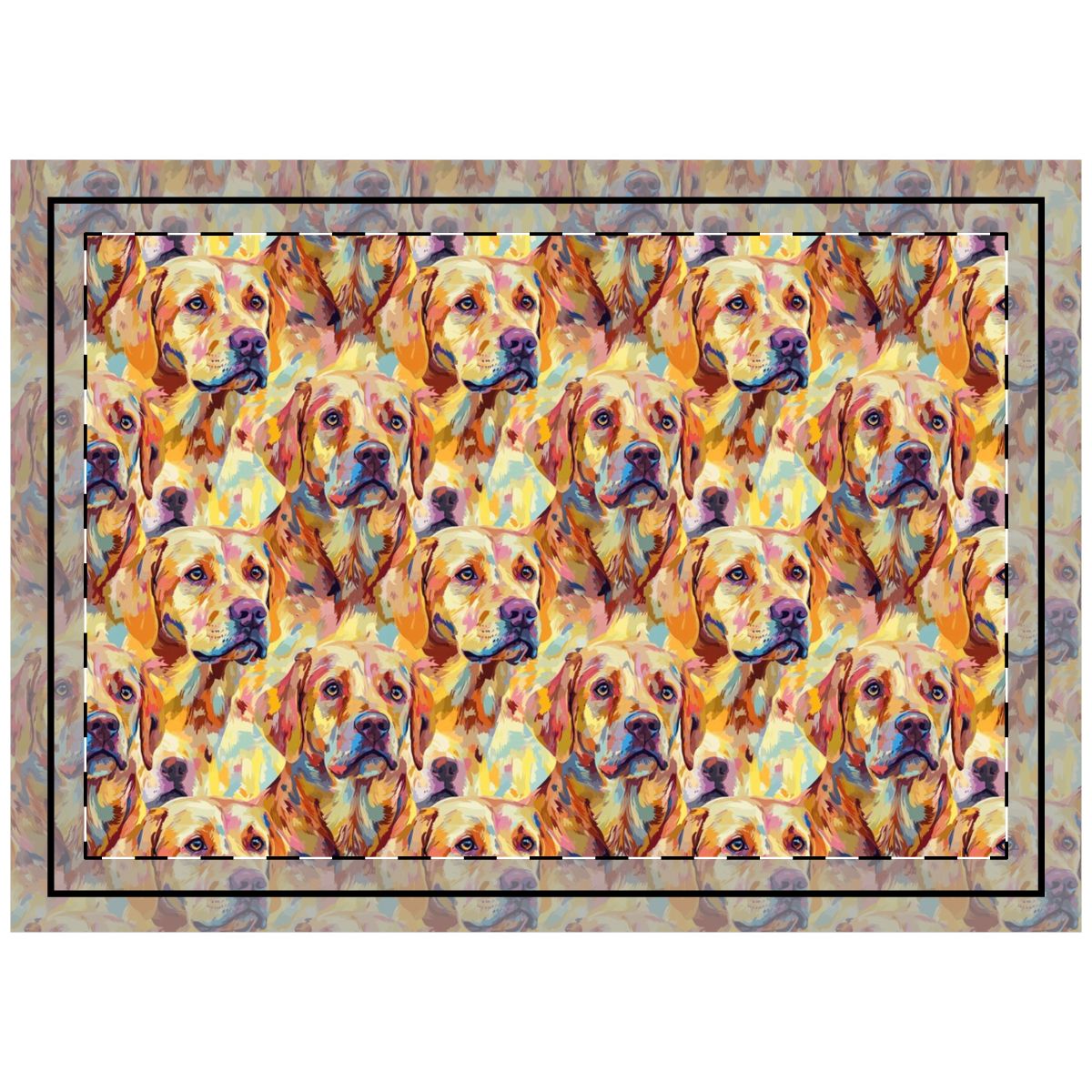 Painterly Golden Hour Throw Pillow