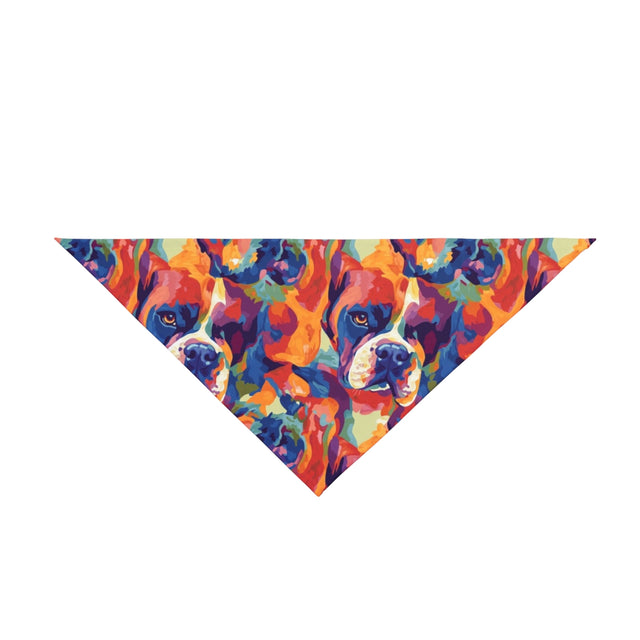 Painterly Kaleidoscope Boxers Pet Bandana