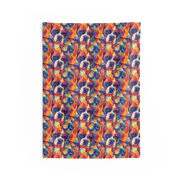 Painterly Kaleidoscope Boxers Wall Tapestry