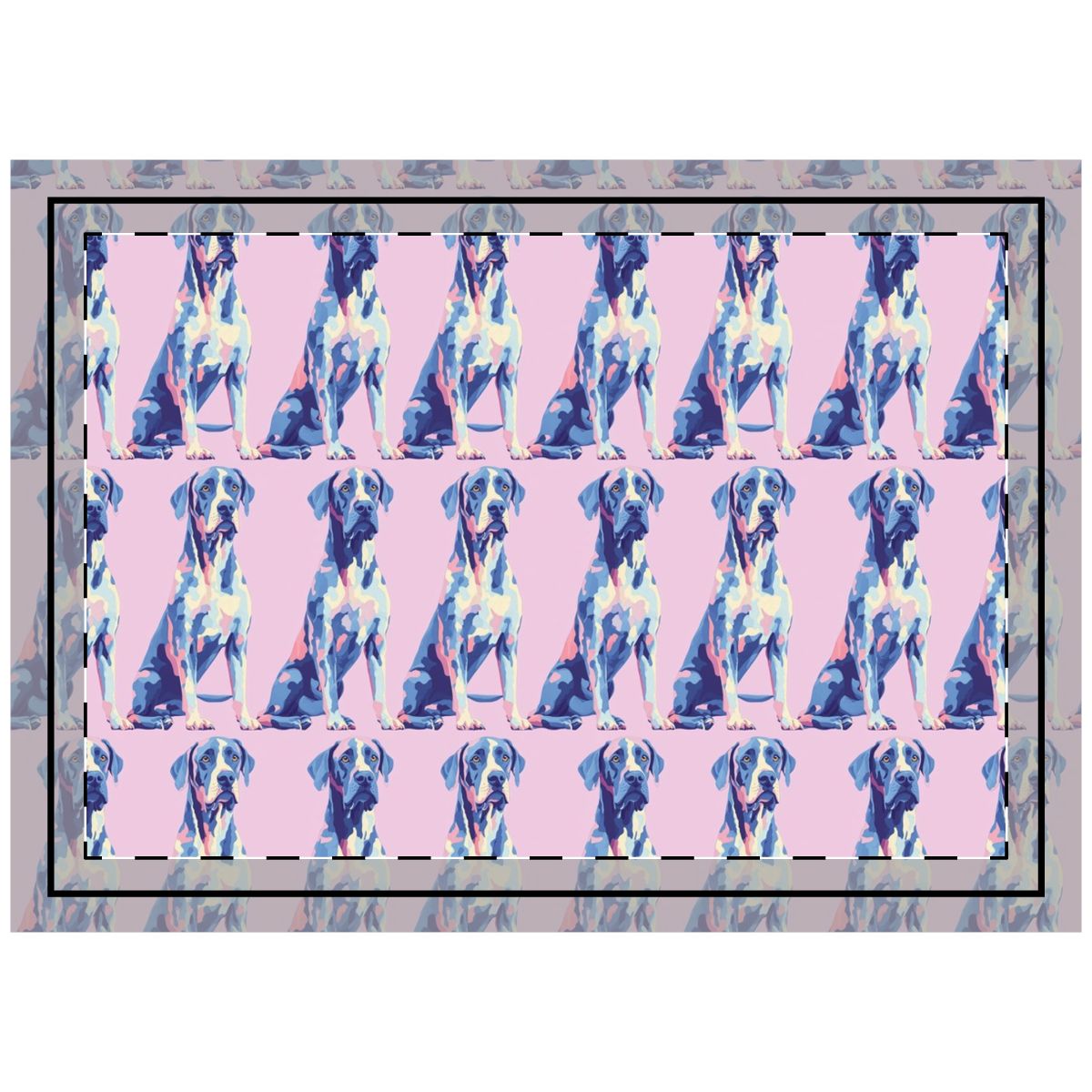 Pastel Pop Danes Throw Pillow