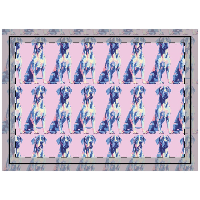 Pastel Pop Danes Throw Pillow