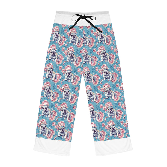 Peony Garden Bulldogs Pajama Pants