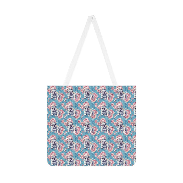 Peony Garden Bulldogs Tote Bag
