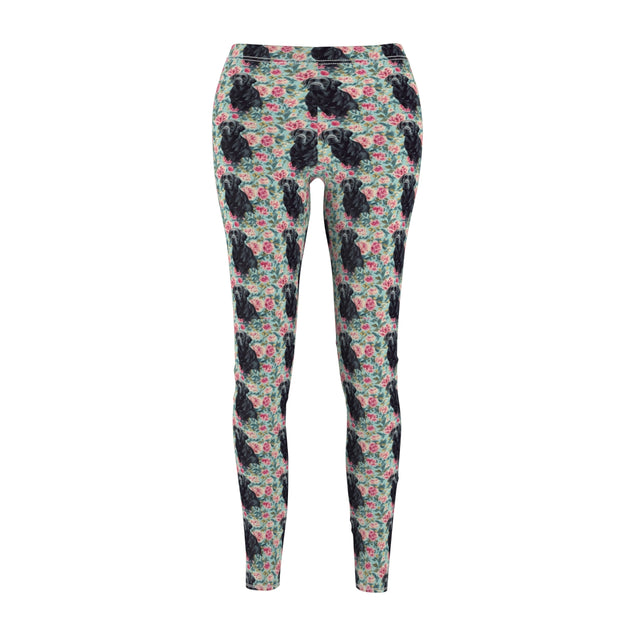 Peony Garden Labradors Leggings