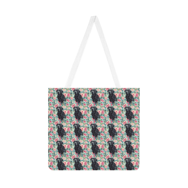Peony Garden Labradors Tote Bag