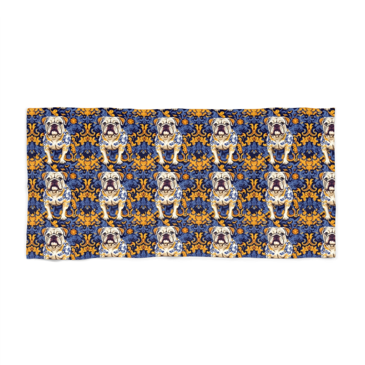 Periwinkle Royal Bulldogs Beach Towel