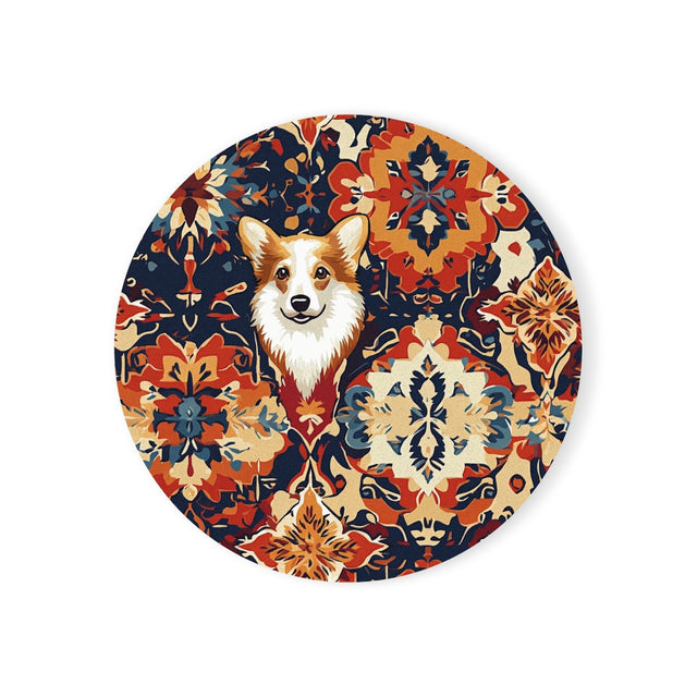 Persian Garden Corgis Coasters