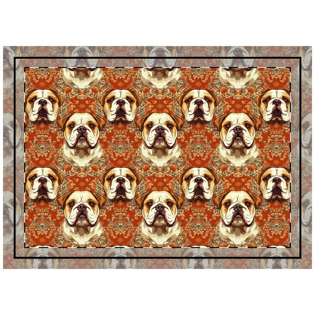 Persian Palace Bulldogs Throw Pillow