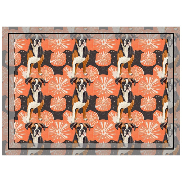Persimmon Pop Boxers Throw Pillow