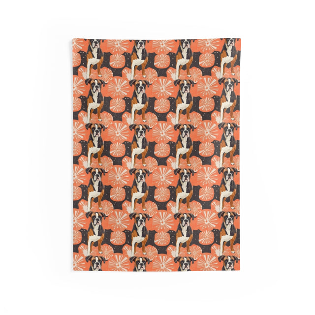 Persimmon Pop Boxers Wall Tapestry