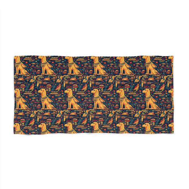 Pharaoh's Golden Dynasty Beach Towel