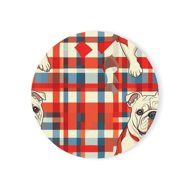 Picnic Paws Plaid Coasters