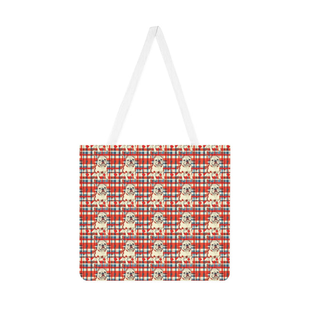 Picnic Paws Plaid Tote Bag