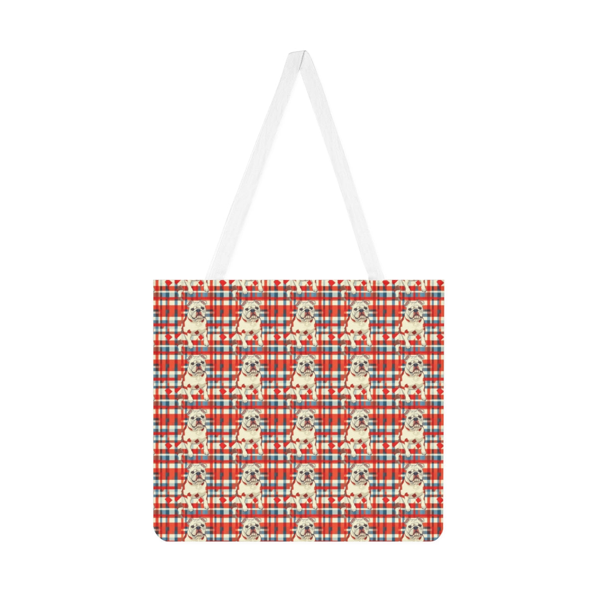 Picnic Paws Plaid Tote Bag