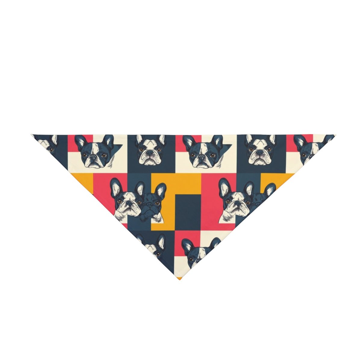 Pop Art Frenchie Block Pet Bandana