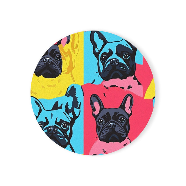Pop Art Frenchies Coasters
