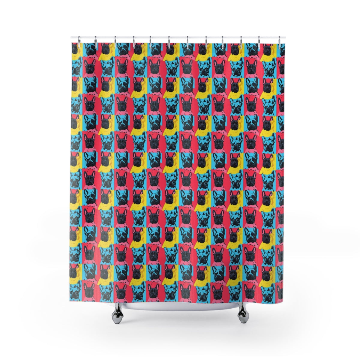 Pop Art Frenchies Shower Curtain