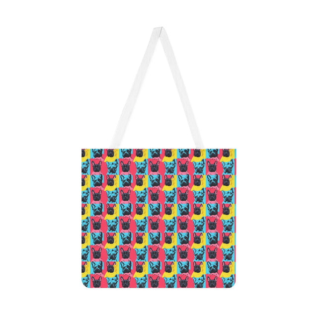 Pop Art Frenchies Tote Bag