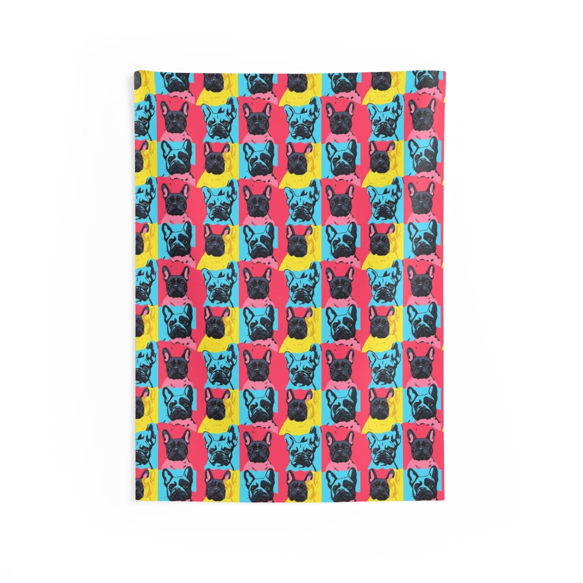 Pop Art Frenchies Wall Tapestry