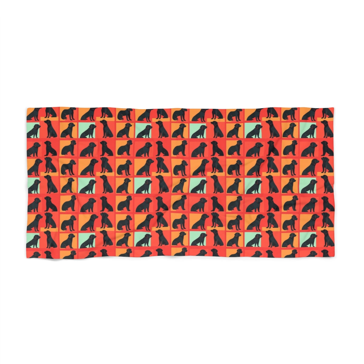 Pop Art Labrador Gallery Beach Towel