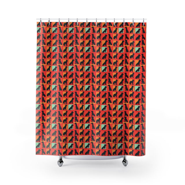 Pop Art Labrador Gallery Shower Curtain