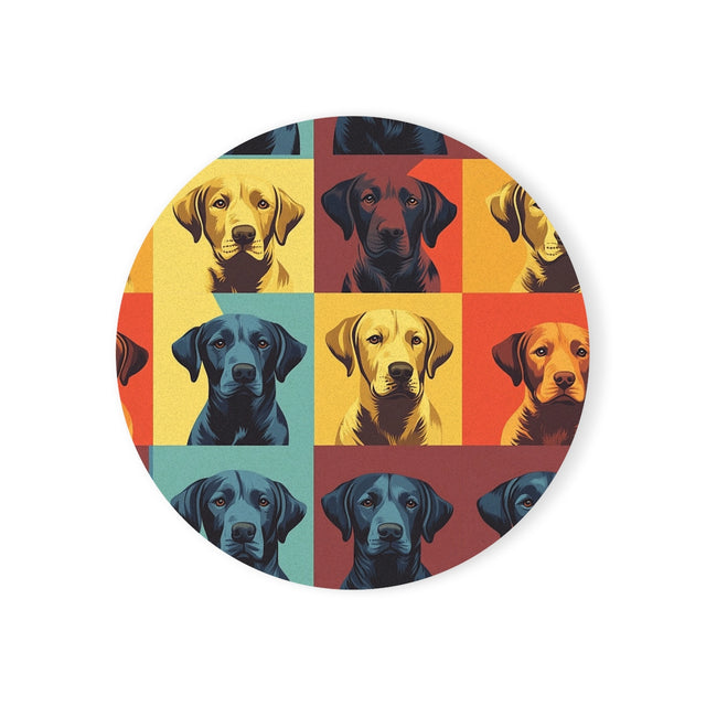 Pop Art Labrador Portraits Coasters