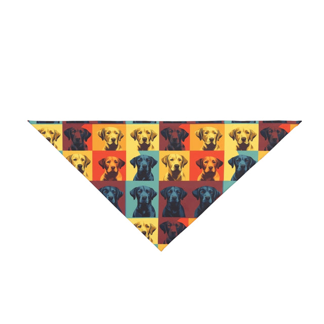 Pop Art Labrador Portraits Pet Bandana