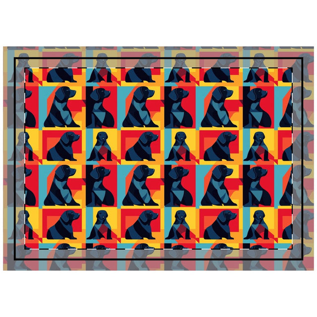 Pop Art Labradors Throw Pillow