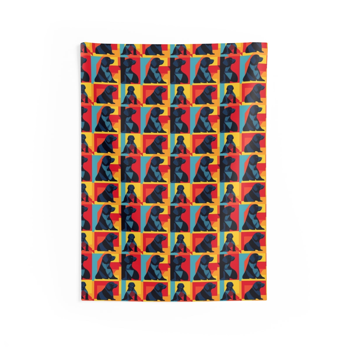 Pop Art Labradors Wall Tapestry