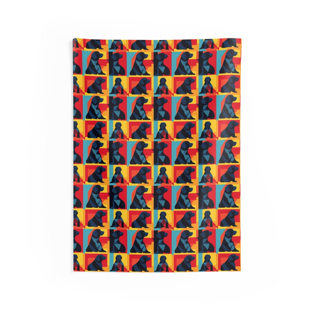 Pop Art Labradors Wall Tapestry