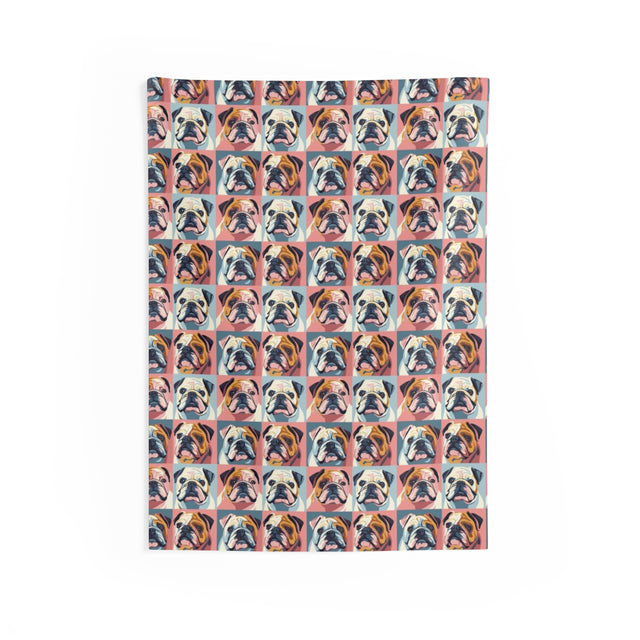 Pop Art Pug Gallery Wall Tapestry