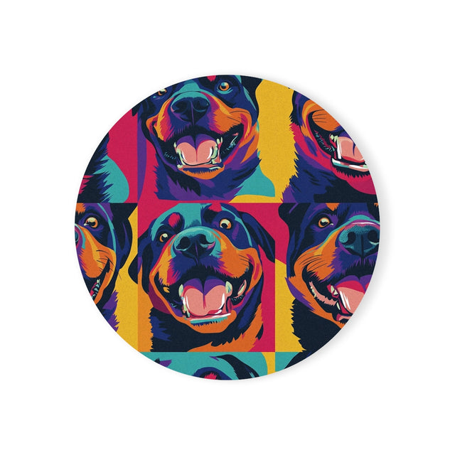 Pop Art Rottie Squad Coasters