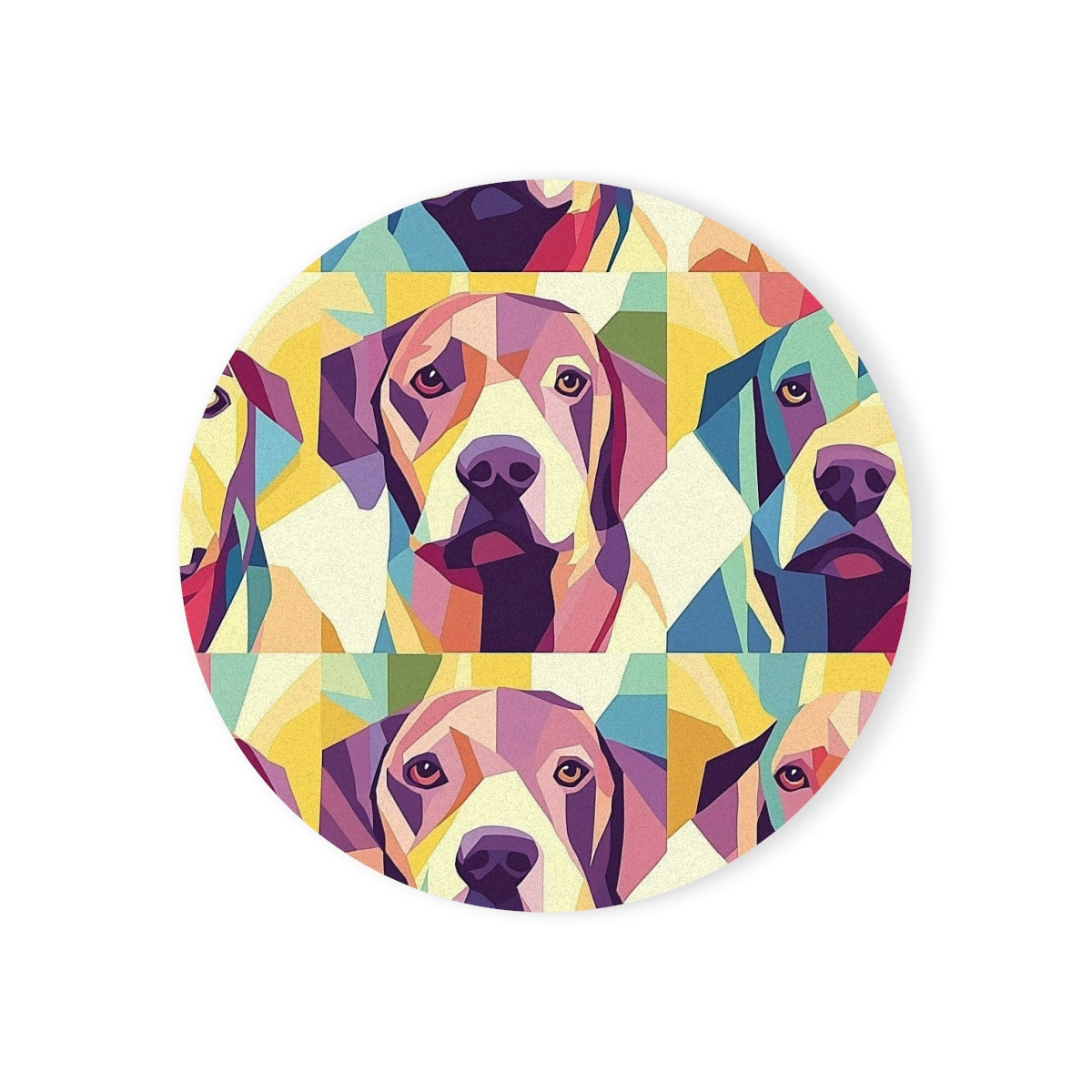Prism Pups Kaleidoscope Coasters