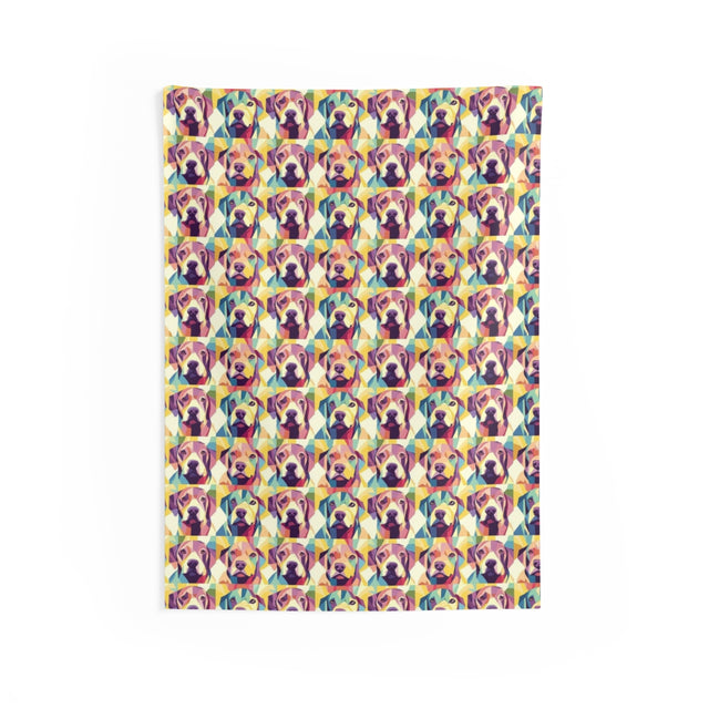 Prism Pups Kaleidoscope Wall Tapestry