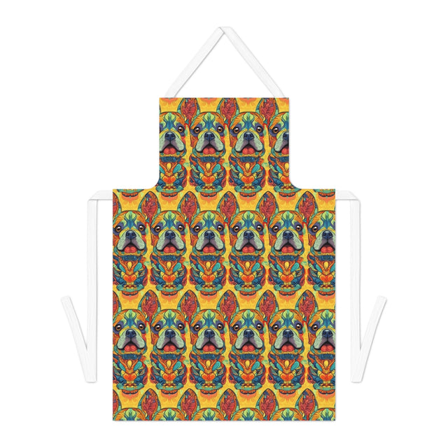 Psychedelic Frenchie Fantasy Apron