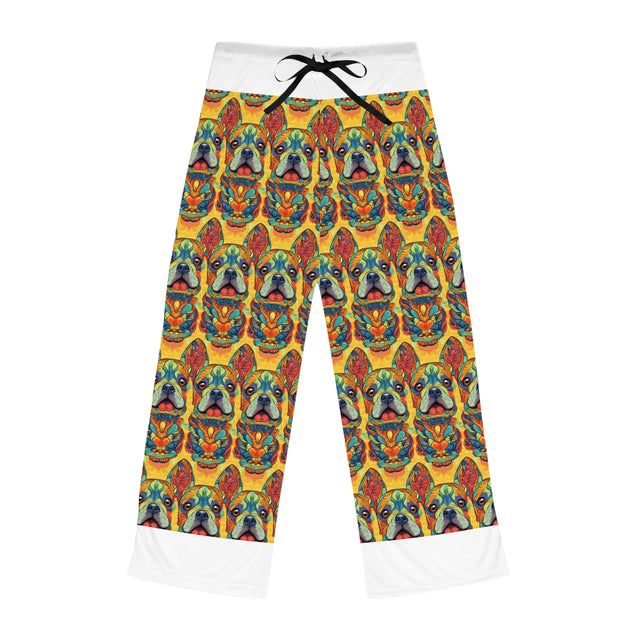 Psychedelic Frenchie Fantasy Pajama Pants