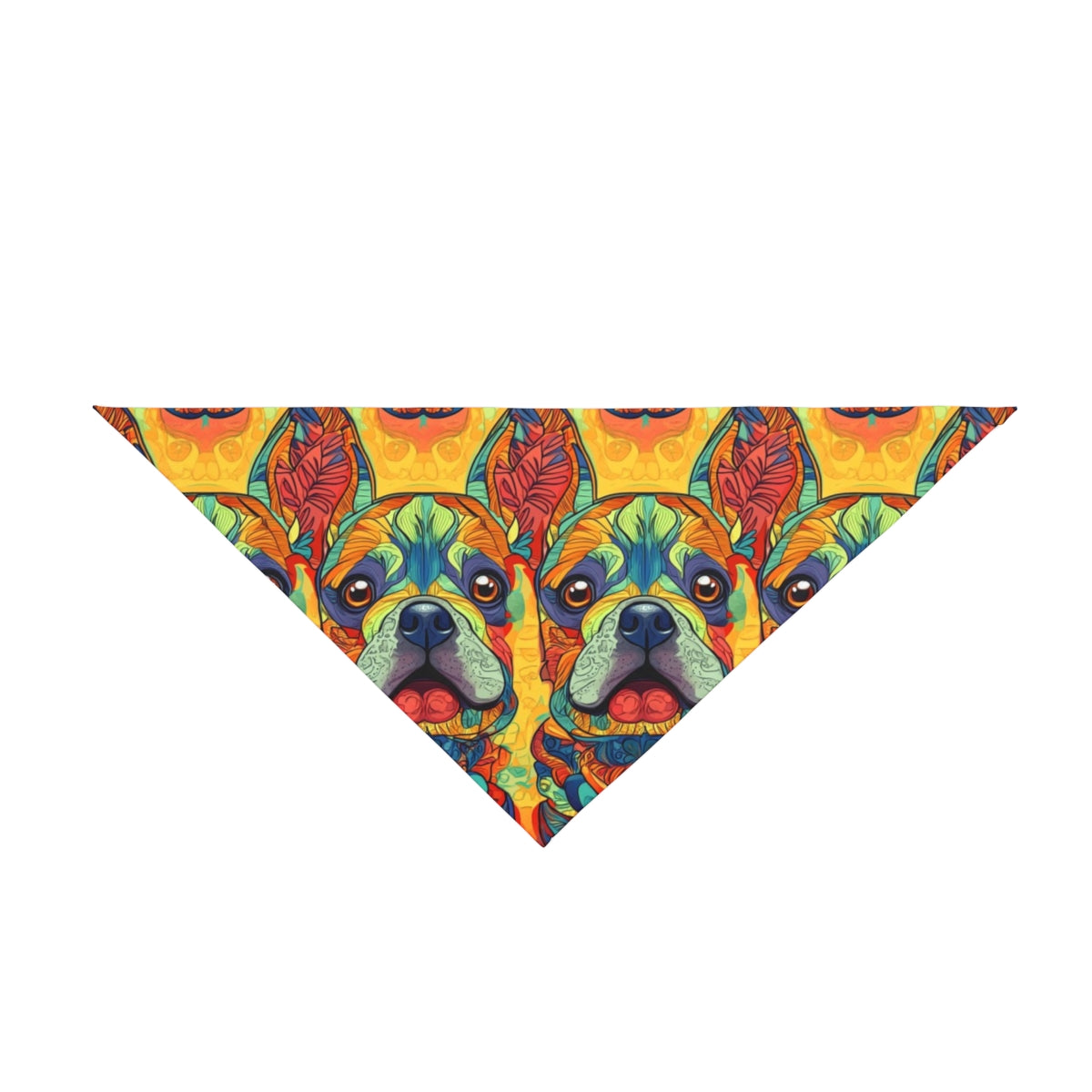 Psychedelic Frenchie Fantasy Pet Bandana