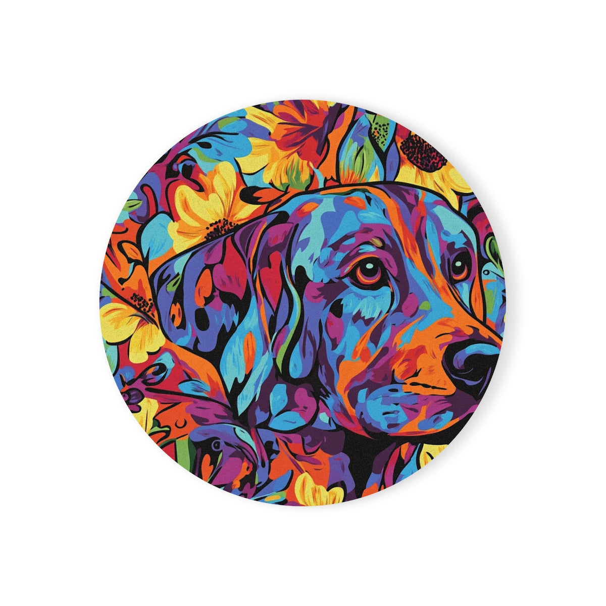 Psychedelic Garden Labrador Coasters