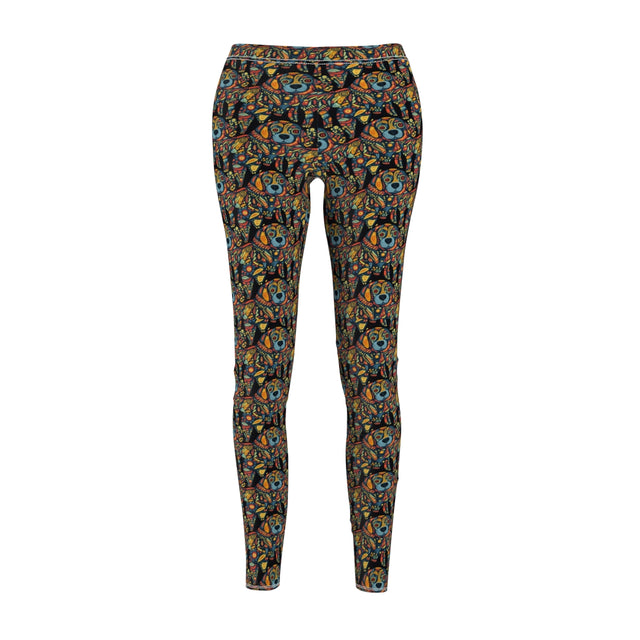 Psychedelic Pup Kaleidoscope Leggings